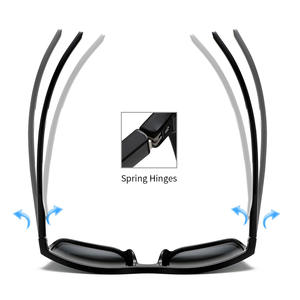 Nuevas gafas de sol polarizadas para hombre, montura negra, material de PC, lentes TAC, UV400, visión nocturna, gafas deportivas para conducir al aire libre - Product Image 3