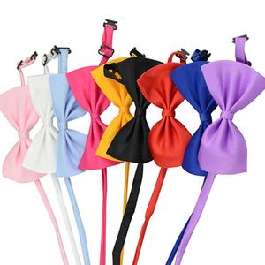 סיטונאי מחיר זול סופר חמוד חמוד קשת 23 צבעים אביזרים לחיות מחמד פוליאסטר לכלבים דפוס מוצק עבור כלבים דפוס עבור החורף הקיץ - Product Image 5