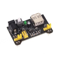 Módulo de alimentación dedicado para Bread Board, compatible con placa de alimentación MB-102 de 5V 3.3V, doble 5V/3.3, negro