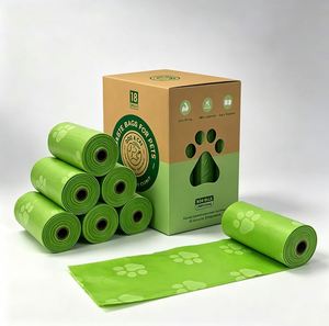 Hengtuo Eco-Friendly Biodegradable Leakproof Corn Starch <b>Compostable</b> Dog Poop Bag Dispenser Customize Logo Pet Waste Poop Bag - Product Image 1
