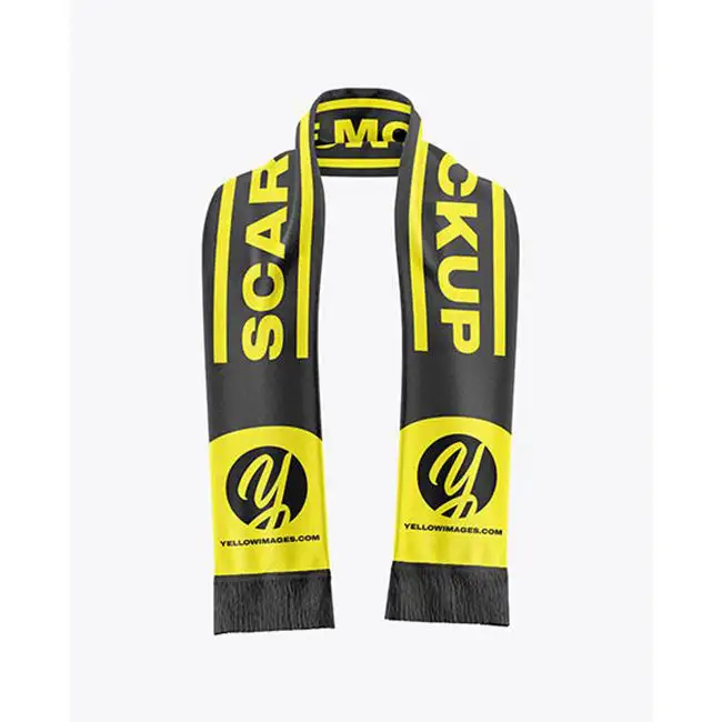 Free Sample Chuangdong Factory Custom Printing Scarf Polyester Custom Design And Size Football Scarf