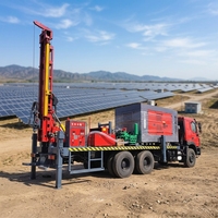 Foreuse hydraulique complète montée sur camion de 500 m pour puits d'eau, diamètre de forage 105-400 mm, moteur diesel, machine de forage de puits profonds