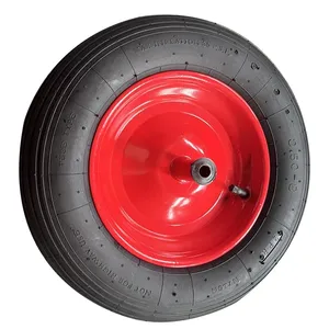 도매 14 inch3.00-8 3.50-8 타이어 산업 교체 휠 고무 트롤리 휠 공압 타이어