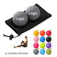 Balle de massage en silicone pour fascia, 63 mm, haute densité, portable, antidérapante, durable, pour la relaxation musculaire profonde, la récupération thérapeutique et la thérapie myofasciale