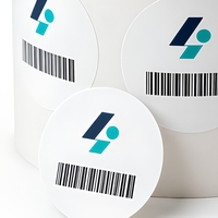 Etiquetas Adhesivas Redondas Personalizadas, Rollo de Etiquetas Autoadhesivas para Botellas, Frascos y Envases de Alimentos