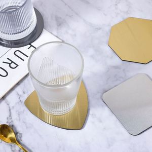 Sous-verres en acier inoxydable personnalisés avec logo gravé, isolants thermiquement, pour bar, restaurant, cadeaux promotionnels personnalisés - Product Image 4
