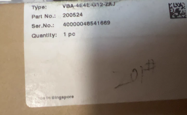 VBA-4E4E-G12-Z-AJ VBA4E4EG12ZAJ Industrial Sensor Module for PLC