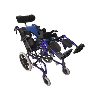 康复治疗用品残障儿童儿童脑瘫CP轮椅铝制椅架斜躺高背