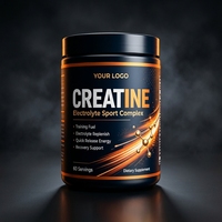 Créatine monohydrate micronisée naturelle en poudre sans arôme, marque privée, 300 g, complément nutritionnel sportif riche en protéines pour adultes