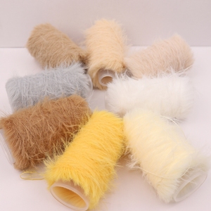 100% nylon phẳng đan 50g chống tĩnh 2cm 4cm dệt dệt tùy chỉnh giả tóc dài chồn thô màu trắng thẻ nhuộm - Product Image 4