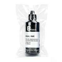 DIWEN 100ML 500ML 6 Warna Kit Tinta Isi Ulang Kompatibel Tinta Dye Epson Canon HP Brother Printer Inkjet