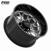Jantes forgées chromées polies 20" 22" 24" 26" 5x150 6x120 en alliage forgé pour Ford Heavy-Duty pour camion Ram 2500