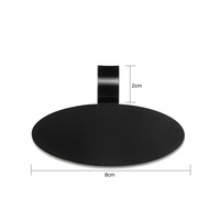 Assiette à dessert personnalisée avec logo couleur, plateau rond mini en plastique argenté pour les fêtes