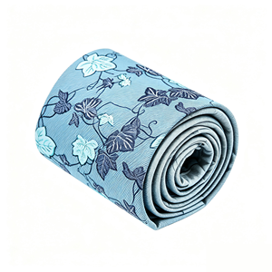 <span class=keywords><strong>Pagne</strong></span> africain en tissu satiné infusé à l'huile de rose, motif feuille blanche à rayures violettes, 100 % coton, 6 yards, style Ankara - Product Image 4