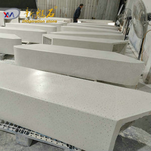 Nuevos Materiales de Construcción de Piedra, Banco de Hormigón Prefabricado Gris de Alta Resistencia para Uso en Interiores y Exteriores, Parques - Product Image 2