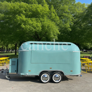 New Selected Commercial Multifunctional Stainless Steel Food Van Mobile Kitchen Food Trailer for Snack Food & Fast Food - Product Image 1