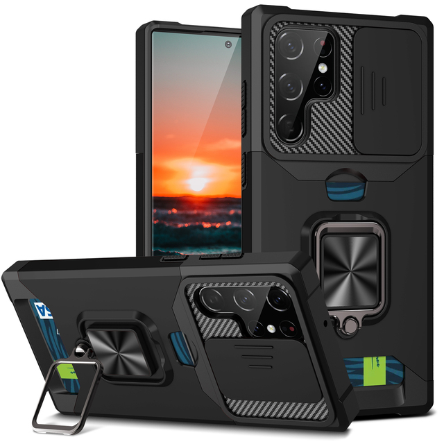 Protective TPU Shockproof Case with Pure Color Design for for Motorola -Car Mount & Ring Holder