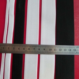 Độ bền cao đàn hồi Webbing ban nhạc 6cm 7cm rộng trắng đen mùa xuân căng đan mạnh mẽ độ đàn hồi cao - Product Image 4