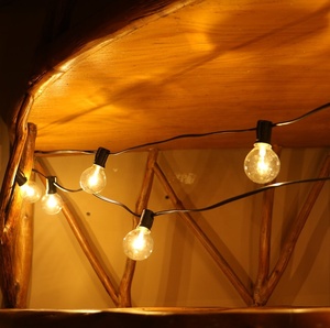 Guirnalda de Navidad para interiores y exteriores, iluminación decorativa US G40 25FT 50FT 60FT 100FT para jardín, boda, globo Solar, cadena de luces LED - Product Image 6