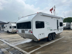 Remolques de Camping Ligeros de Aluminio, Modernos, para Aventuras al Aire Libre, Autónomos, Tipo Lágrima, Caravanas de <span class=keywords><strong>Doble</strong></span> Eje - Product Image 1
