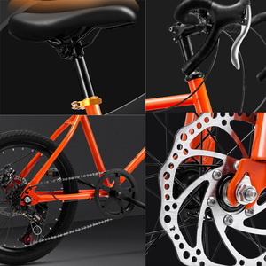 Bicicleta de Carretera Infantil Ligera de 20 y 22 Pulgadas con Frenos de Disco y 7 Velocidades, Disponible en Fábrica, Bicicleta de Carreras Junior para Niños - Product Image 4