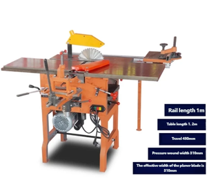 Machine à bois multifonction 10-en-1 personnalisable avec table coulissante : dégauchisseuse, scie, <span class=keywords><strong>raboteuse</strong></span>, mortaiseuse - Product Image 2