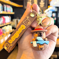 Porte-clés pendentif dauphin mignon Pibala, figurine de dessin animé, vente en gros, fabriqué à la machine en silicone, caoutchouc, PVC, métal