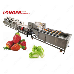 Commercial Automatic Spray Strawberry Washer Cleaner Unit Leaf Vegetable And Fruit Washing Machine With Ozone