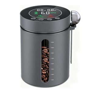 Smart Electric Vacuum Coffee Canister, Airtight Rechargeable Food Storage <b>Container</b> with LED Display & Pressure Sensor - Product Image 1