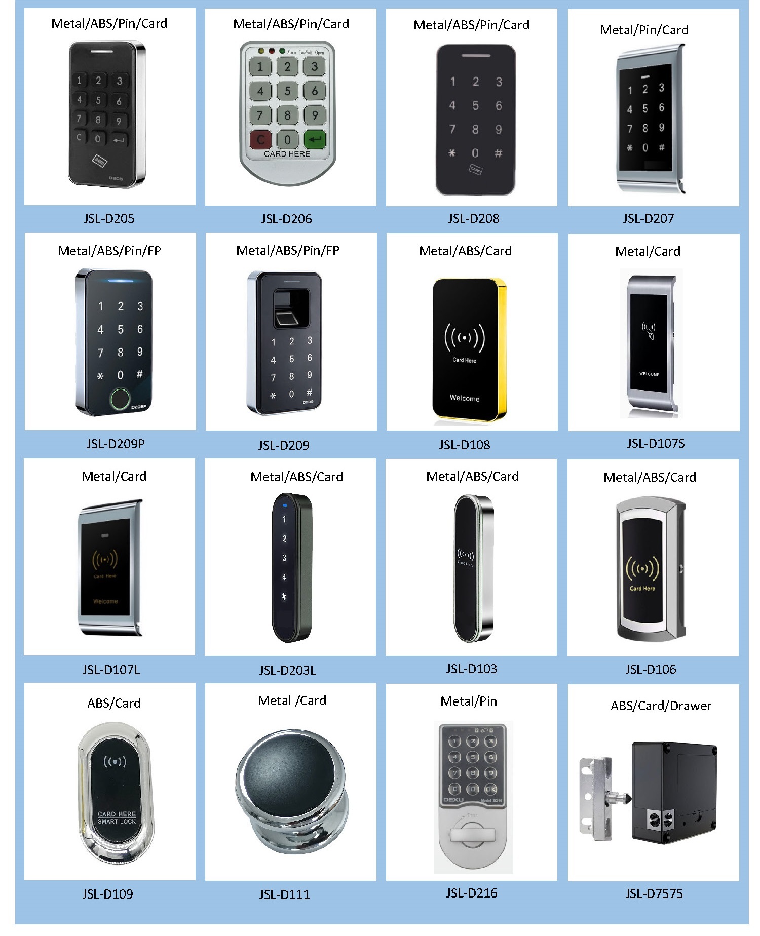 JSL-D208J Keyless Digital Lock Password ID Card Smart Lock For Furniture Cabinet Drawer Lock Home And Office · image 6