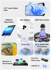 Ulefone Note 20 Pro Điện Thoại Thông Minh 4G <span class=keywords><strong>4</strong></span> + 128GB Toàn Cầu Mặt Mở Khóa Vân Tay ID 6000MAh 6.75 <span class=keywords><strong>Inch</strong></span> 90Hz Hiển Thị <span class=keywords><strong>Android</strong></span> 14 Điện Thoại Di Động - Product Image 6