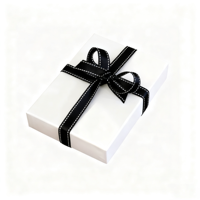 Séparation d'emballage décoratif en carton avec ruban, 10 pièces, boîte cadeau pour chocolat de noël