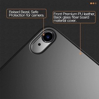 Étui en cuir intelligent à trois volets ultra-mince pour iPad Air 11 M3 2024 veille/réveil automatique matériau de protection en PU Air6 M3 Air4/5 10.9