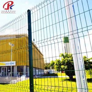 รั้วตาข่ายลวดเคลือบผงแบบโค้ง 3 มิติ สำหรับภายนอกอาคาร รูปทรงลูกพีช พร้อมเสาและแผงตาข่าย - Product Image 6