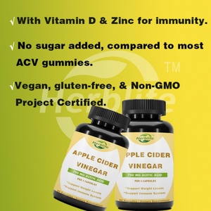 Cápsulas de Vinagre de Sidra de Manzana con Vitamina D y Zinc - 90 Cápsulas - Apoya el Sistema Inmunológico - Venta al por Mayor - Personalizable - Product Image 2