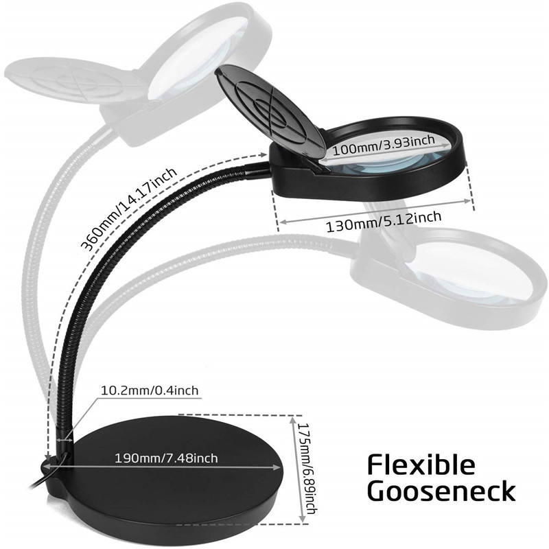 装飾用オブジェ　光磁気ディスク FACOM 935P PDOK Cross Stitch Stand with 5X LED Magnifying Lamp - Ideal Light