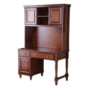American Style <b>Solid</b> <b>Wood</b> Desk <b>Bookcase</b> Combination Storage Study Furniture For Home Bedroom Student Computer Use - Product Image 4