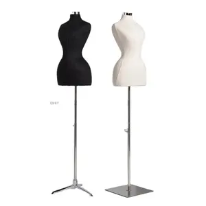 Manichino Mezzo Busto Personalizzato per Designer di Moda, Manichino Femminile Curvy con Supporto per Esporre Abiti, Basso MOQ - Product Image 1