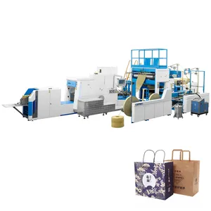 Gegarandeerd Kwaliteit Kraftpapier Boodschappentas Making Machine, Papieren Zak Making Machine Productielijn