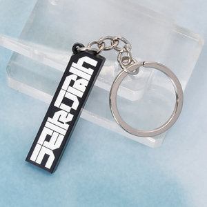 Nhà Máy Bán buôn kim loại kẽm hợp kim móc khóa tùy chỉnh Công ty Logo thư <span class=keywords><strong>Keychain</strong></span> đen kim loại <span class=keywords><strong>Keychain</strong></span> - Product Image 1