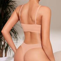 Ensemble de Lingerie JOGOGO Respirant et Ajustable, Soutien-Gorge Nude Push-up et Culotte, Magnifique Ensemble de Soutien-Gorge Sans Couture pour Femmes