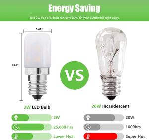 220V <span class=keywords><strong>E14</strong></span> tambour de séchage <span class=keywords><strong>ampoule</strong></span> <span class=keywords><strong>LED</strong></span> 2W blanc froid 6000K veilleuse avec base à vis candélabre <span class=keywords><strong>pour</strong></span> un usage résidentiel - Product Image 3