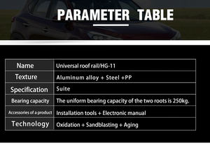 Support de toit en Aluminium universel, <span class=keywords><strong>porte</strong></span>-bagages, 1 pièce, 125CM, Support pour voiture - Product Image 5