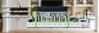 Machine de chantournage automatique multifonction haute vitesse avec ébavurage des coins et pré-fraisage pour le travail du bois, bordure PVC/bois