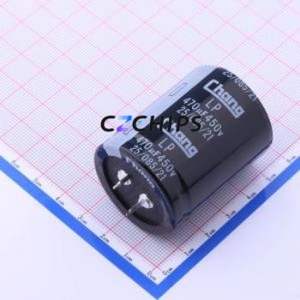 Condensateur électrolytique en aluminium à encliquetage LP2W471MS450S68CV0, composant traversant (THT), D35xL45mm 470uF 20% 450V 10mm - Product Image 1