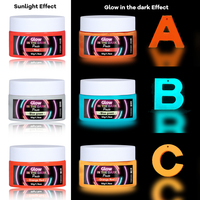 TIMESRUI Pigment liquide fluorescent pour loisirs créatifs, pâte pigmentée phosphorescente, colorant pour résine époxy/UV, pour pigments de cuir