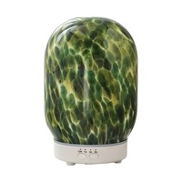 Diffuseur d'huiles essentielles USB 200 ml, humidificateur à brume froide en verre, humidificateur ultrasonique d'aromathérapie avec lumière LED à 7 couleurs changeantes