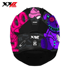 Casques de moto intégraux NEUFS avec grand spoiler, double visière, boucle à dégagement rapide, tailles S-XXL, XXP VINDICATOR VOOXOO DOT ABS - Product Image 4