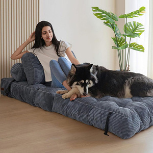 Sofá Cama Plegable de Franela de Lujo, Compacto y Ligero, Ideal para Siestas, Sofá Reclinable Individual, Sofá <span class=keywords><strong>Estrecho</strong></span> - Product Image 3