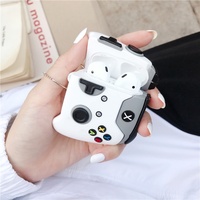 Estuche para auriculares a prueba de golpes con diseño de jugador de juegos y superficie 3D para Pro 2 para 1/2/3, niños, niñas y hombres